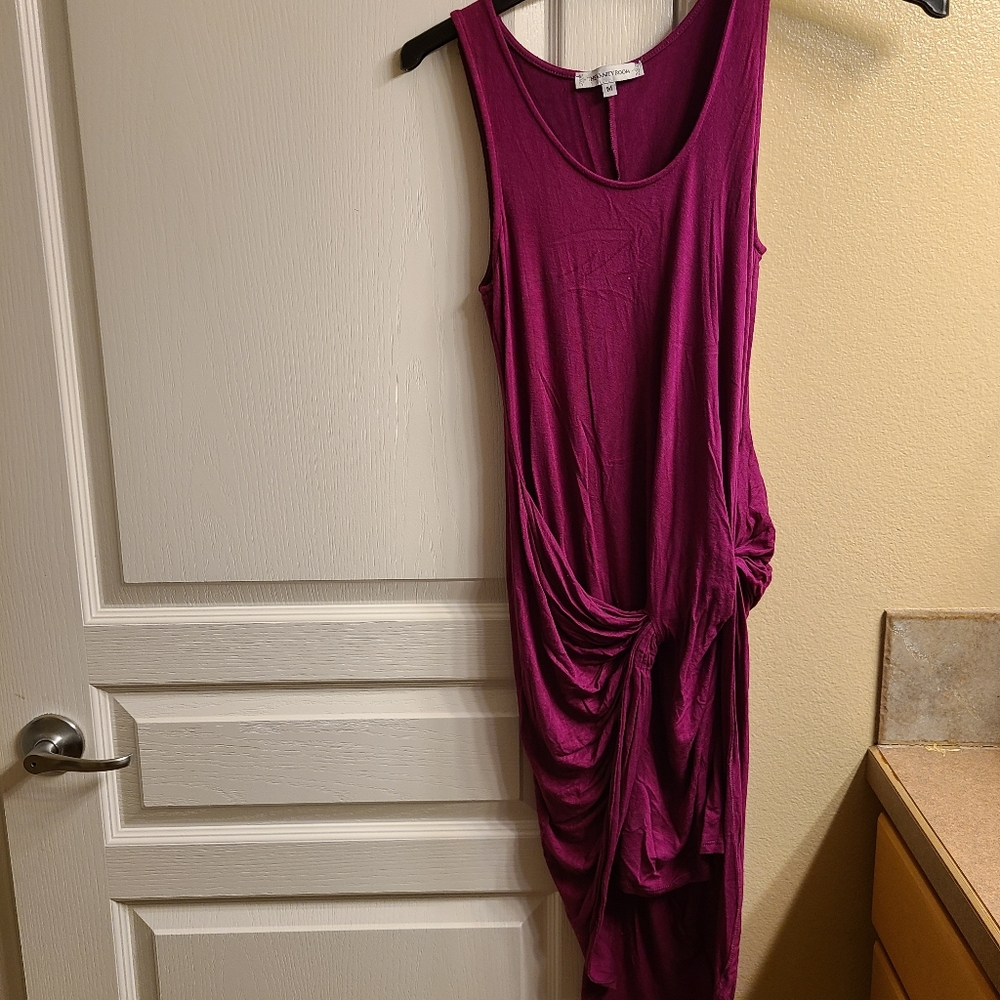 Fuchsia Asymmetrical Summer Dress